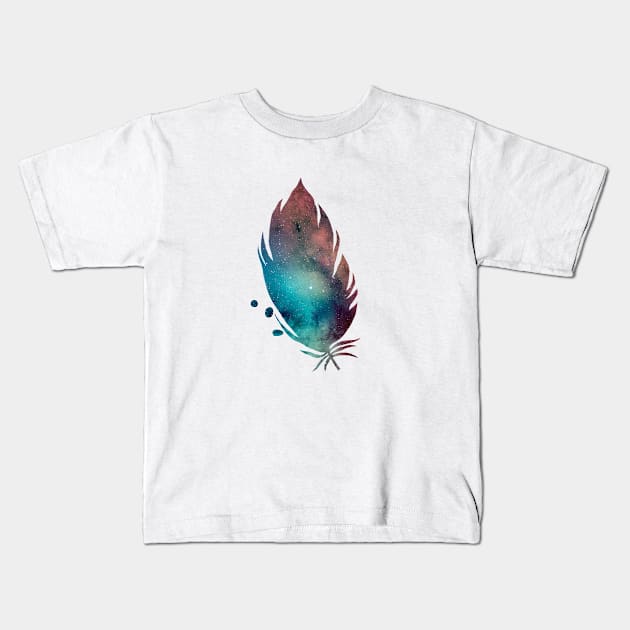 Feather Kids T-Shirt by TheJollyMarten